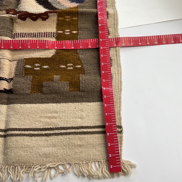 Pair of VINTAGE Mexican Wool Rugs. - Picture 8 of 8